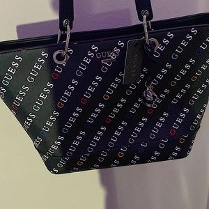 Guess Silverman Black Logo Shoulder Bag ( NEW WITH TAGS!! )